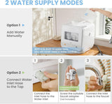 Portable Countertop Dishwashers, Compact Dishwashers with 5L Built-in Water Tank & Inlet Hose, 5 Washing Programs, Baby Care, Air-Dry Function and LED Light for Small Apartments