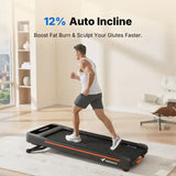 2-in-1 Walking Pad for Home & Office, 2.25HP Low-Noise Portable 265lbs Treadmill with LED Display for Walking and Jogging
