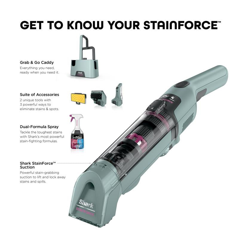 Handheld Spot & Stain Cleaner with Storage Caddy & Crevice Tool