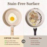 19Pcs Ceramic Cookware Set Nonstick with Detachable Handle