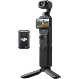 DJI Osmo Pocket 3 Creator Combo, Vlogging Camera with 1'' CMOS & 4K/120fps Video, 3-Axis Stabilization, Face/Object Tracking, Mic Included for Clear Sound