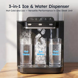 [ Linmited time deal ] 3-in-1 Countertop Water Dispenser (with Ice Maker) – Hot & Cold Water for Home, Kitchen & Office