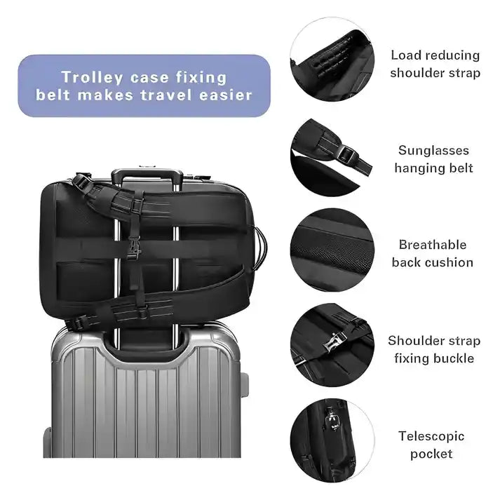 Large Travel Backpack For Women Men,Carry On Backpack,Hiking Backpack Waterproof Outdoor Sports Rucksack