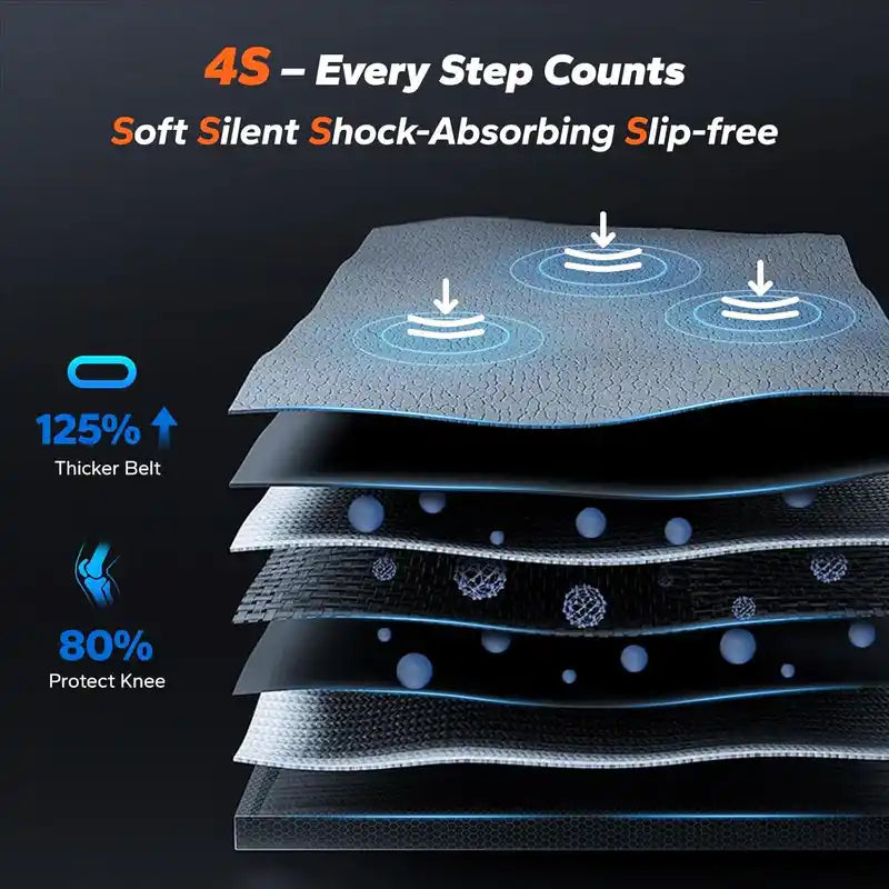 2-in-1 Walking Pad for Home & Office, 2.25HP Low-Noise Portable 265lbs Treadmill with LED Display for Walking and Jogging